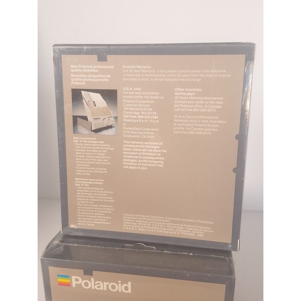 Polaroid PerfectData 5.25 Floppy Disks 1S/2D Sealed NOS 10 Pack Dial N File - Picture 7 of 7